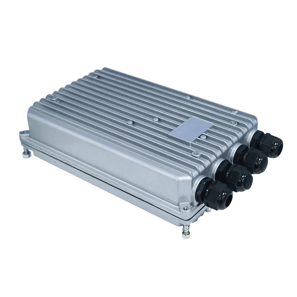 Where are the optical modules in a communication base station located 