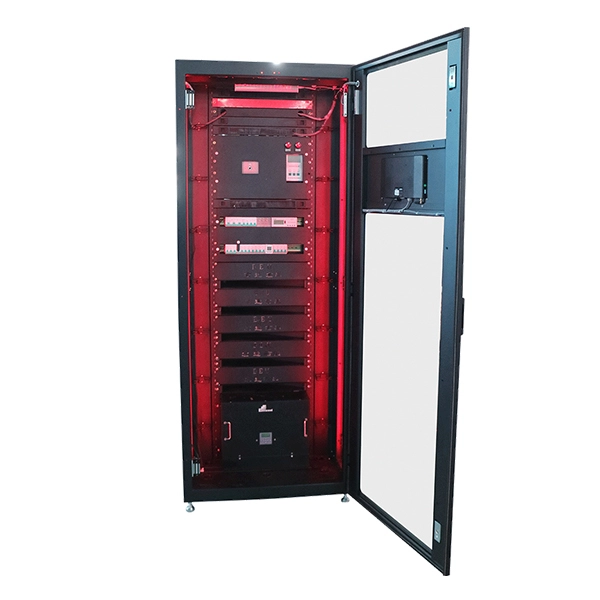 What does H represent in the power supply of the cabinet 